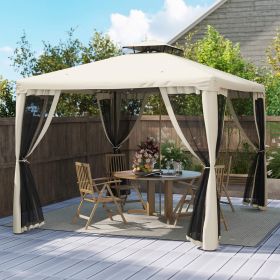 10' x 10' Gazebo Tent (Option: Taupe-1980x265x130 mm)